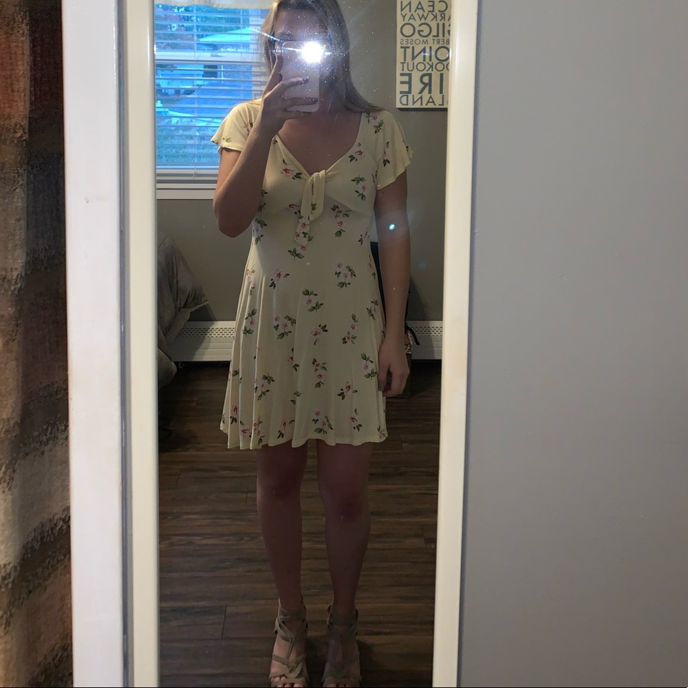 H.I.P. Yellow Floral Dress